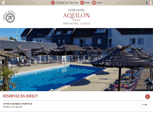 Tablet Screenshot of hotelaquilon.com